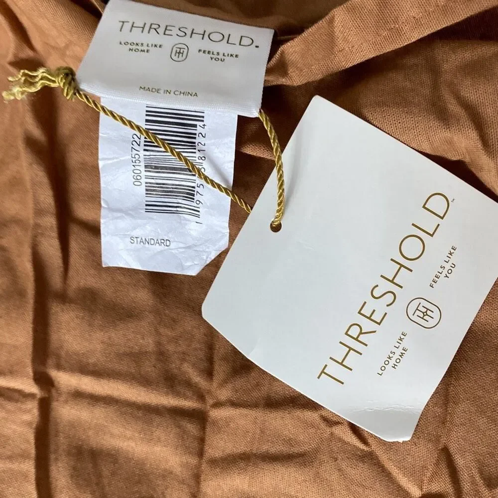Threshold Channel Velvet Stitched Standard Bed Pillow Sham